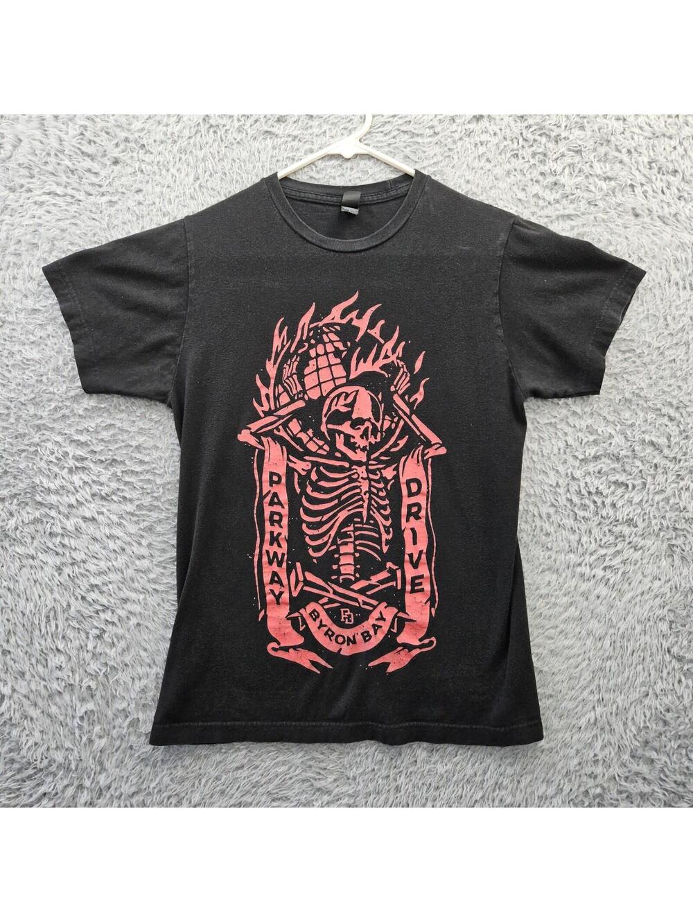 Vintage Parkway Drive T Shirt Small 2004 Tultex Byron Bay Silk Screened Print